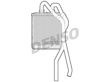 Cabin heater radiator DRR12020 (Denso)