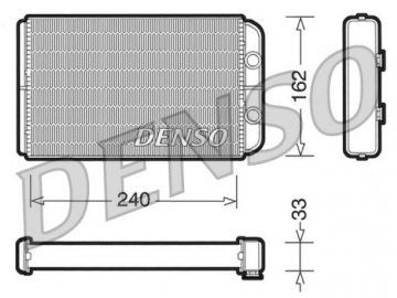 Радіатор обігрівач салону DRR13010 (Denso)