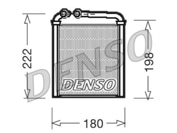 Cabin heater radiator DRR32005 (Denso)