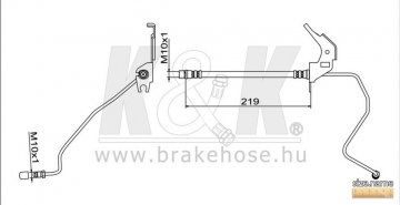 Brake Hose FT0731 (K&K)