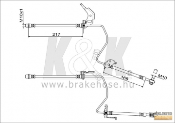 Brake Hose FT0811 (K&K)