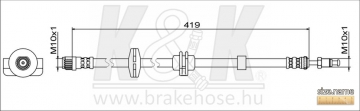 Brake Hose FT0932 (K&K)