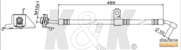 Тормозной шланг FT1450 (K&K)