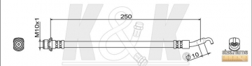 Тормозной шланг FT1500 (K&K)