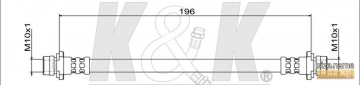 Тормозной шланг FT1504 (K&K)