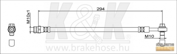 Brake Hose FT1538 (K&K)