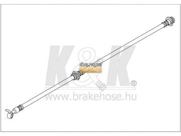 Тормозной шланг FT1543 (K&K)