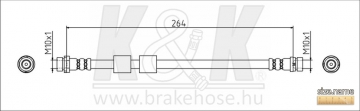 Brake Hose FT1544 (K&K)