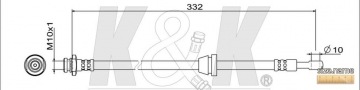 Тормозной шланг FT1549 (K&K)