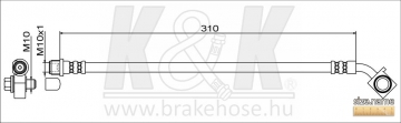 Brake Hose FT1552 (K&K)