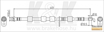 Brake Hose FT1555 (K&K)