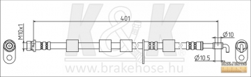 Brake Hose FT1556 (K&K)