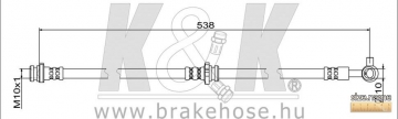 Тормозной шланг FT1564 (K&K)