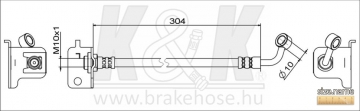 Brake Hose FT1567 (K&K)