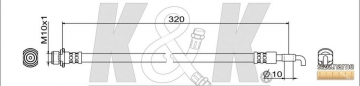 Тормозной шланг FT1573 (K&K)