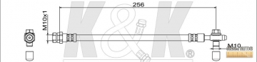 Тормозной шланг FT1577 (K&K)
