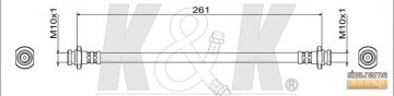 Тормозной шланг FT1588 (K&K)