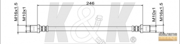 Тормозной шланг FT1589 (K&K)
