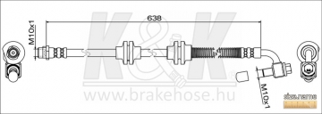 Brake Hose FT1609 (K&K)