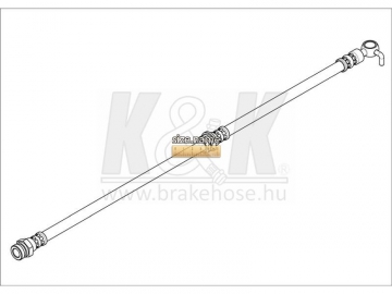 Тормозной шланг FT1634 (K&K)