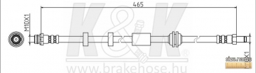 Brake Hose FT1640 (K&K)