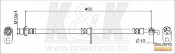 Brake Hose FT1643 (K&K)