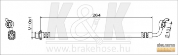 Brake Hose FT1660 (K&K)