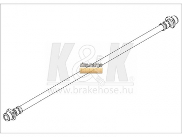 Тормозной шланг FT1661 (K&K)
