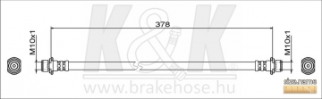 Brake Hose FT1662 (K&K)