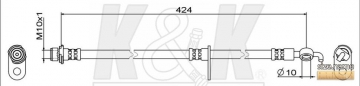 Тормозной шланг FT1667 (K&K)