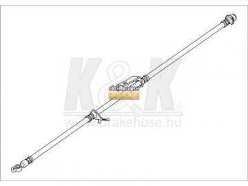 Тормозной шланг FT1685 (K&K)
