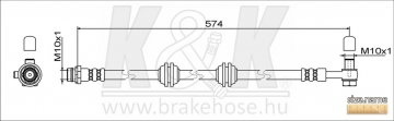 Brake Hose FT1755 (K&K)