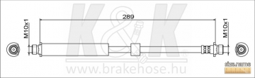 Brake Hose FT1764 (K&K)