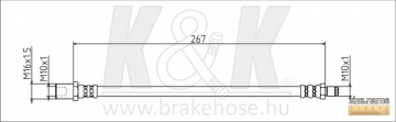 Brake Hose FT1767 (K&K)
