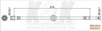 Brake Hose FT1773 (K&K)