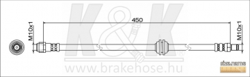 Brake Hose FT1775 (K&K)
