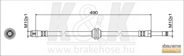 Brake Hose FT1781 (K&K)