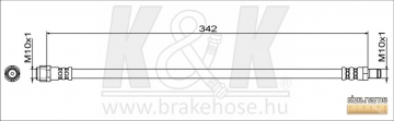 Brake Hose FT1787 (K&K)