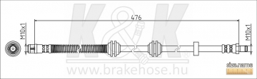 Brake Hose FT1788 (K&K)