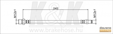 Brake Hose FT1794 (K&K)