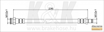 Brake Hose FT1808 (K&K)
