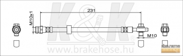 Brake Hose FT1828 (K&K)
