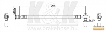 Brake Hose FT1829 (K&K)