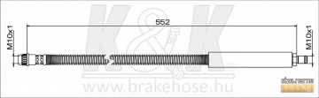 Brake Hose FT1832 (K&K)