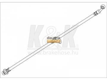 Тормозной шланг FT1844 (K&K)