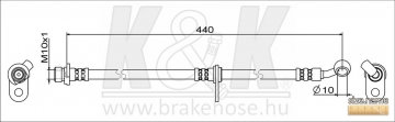 Brake Hose FT1847 (K&K)