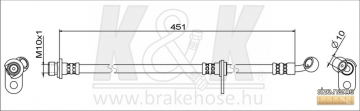 Brake Hose FT1848 (K&K)