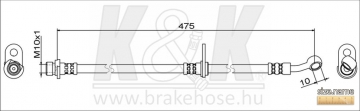 Brake Hose FT1851 (K&K)