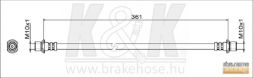 Brake Hose FT1882 (K&K)