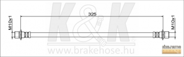 Brake Hose FT1883 (K&K)